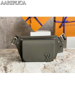 Replica Louis Vuitton TAKEOFF SLING Khaki LV Bag M21364 2