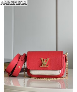 Replica Louis Vuitton LOCKME TENDER LV Bag Rose Pondichéry Pink M20614 2