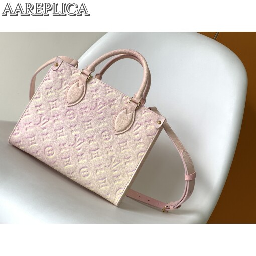 Replica Louis Vuitton LV ONTHEGO PM Pink Bag M46168 2