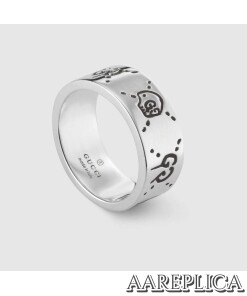 Replica GG Ghost ring in silver 2