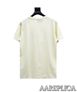 Replica GG T-shirt with Gucci Blade print White 2